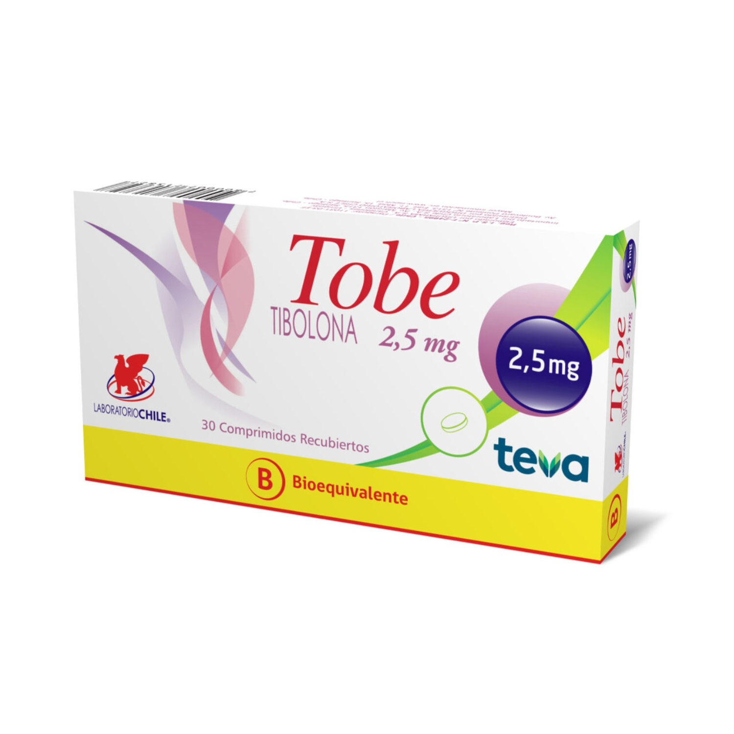 Tobe 2,5 mg Comprimidos Recubiertos x 30