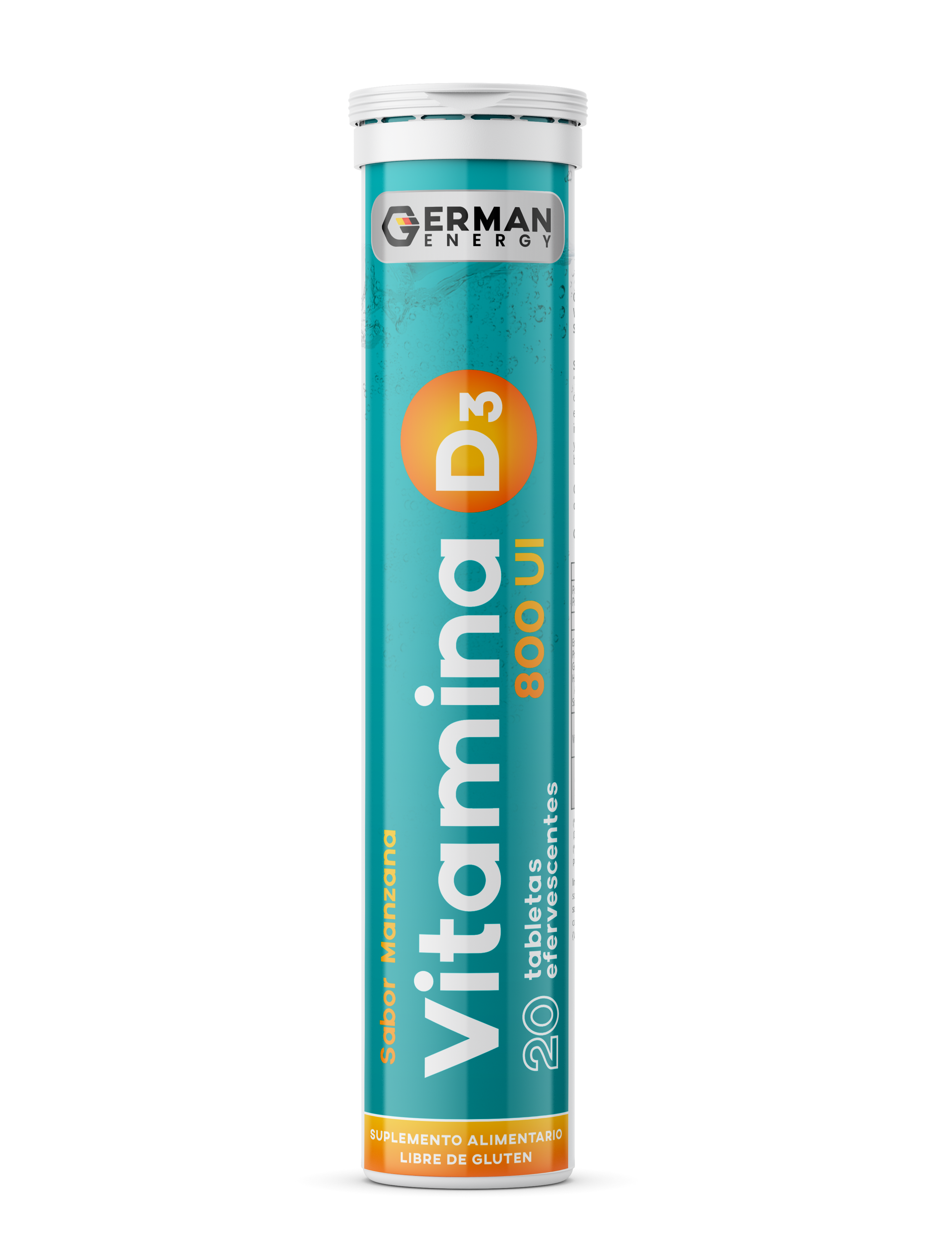 VITAMINA D3 800UI Tabletas Efervescentes x 20
