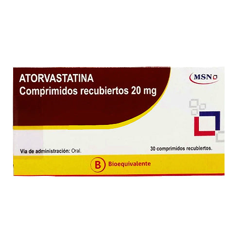 ATORVASTATINA 20mg Comp. Rec. x 30