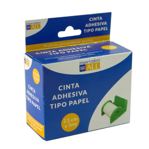 CINTA ADH T/PAPEL C/DISP BE 2,5CMX5MTX1UN (HY