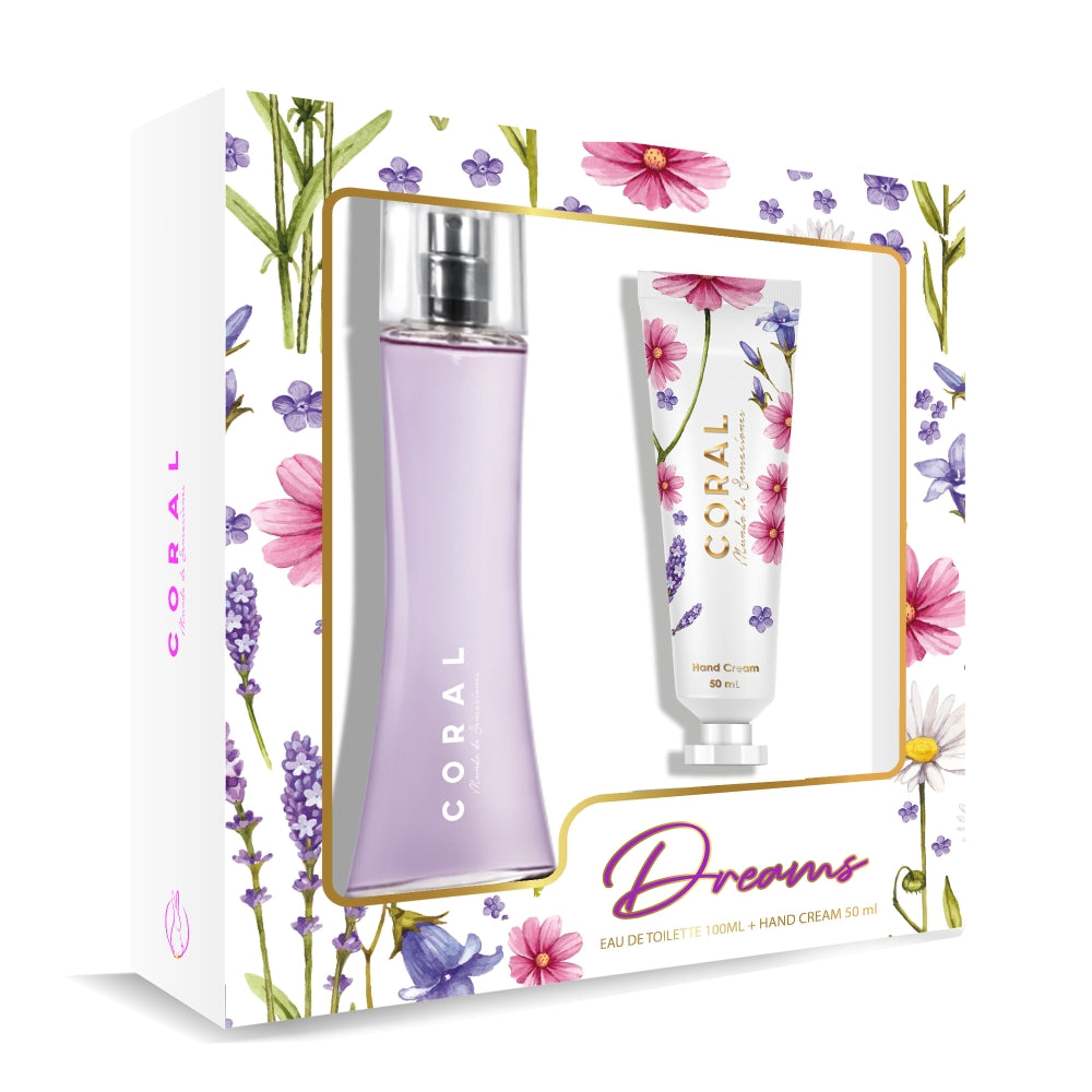 CORAL EST EDT 100 ML + CR MANOS 50 ML DREAMS