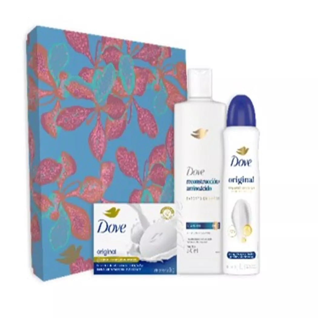 DOVE PACK SH 370ml+JABÓN+DEO. SPRAY ORIGINAL 150ML
