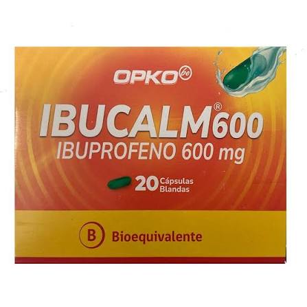 IBUCALM 600MG cap. blandas X 20