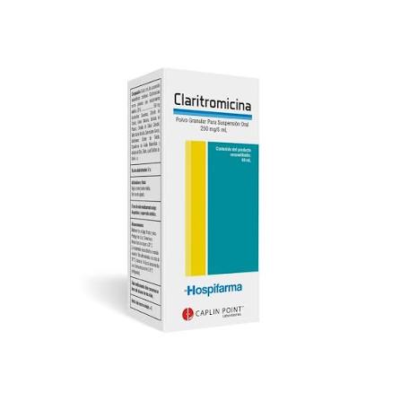 CLARITROMICINA 250MG/5ML Jbe. x 60ml