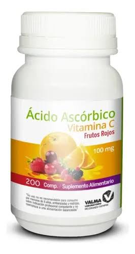 VITAMINA C FRUTOS ROJOS COM 100MG X200