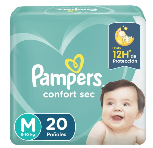 PAMPERS CONFORT SEC M X20