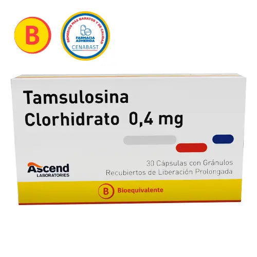 TAMSULOSINA 0,4mg Caps. x 30