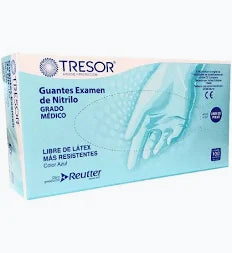 GUANTES TRESOR NITRILO M x 100