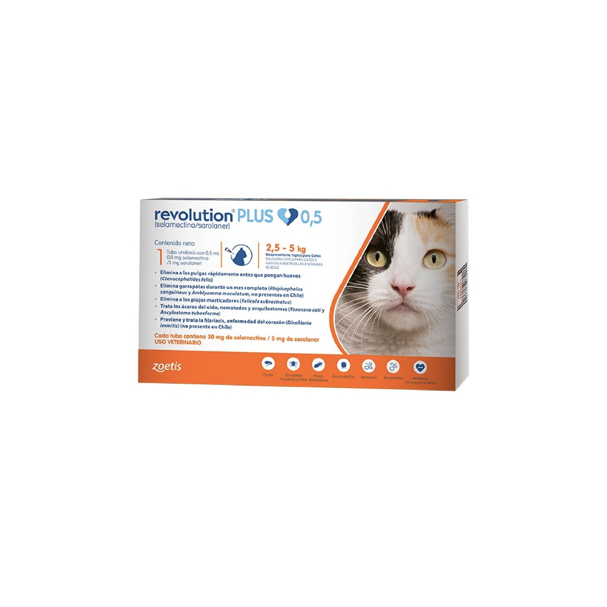 REVOLUTION PLUS DESPARASIT TOPIC GATOS 0.5ML