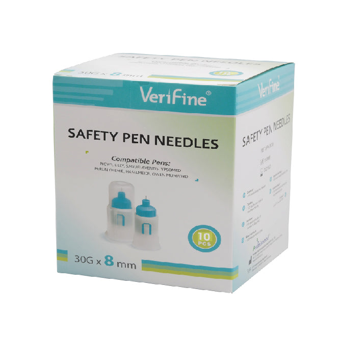 AGUJA DE SEGURIDAD PARA LAPIZ 30GX8MM X10