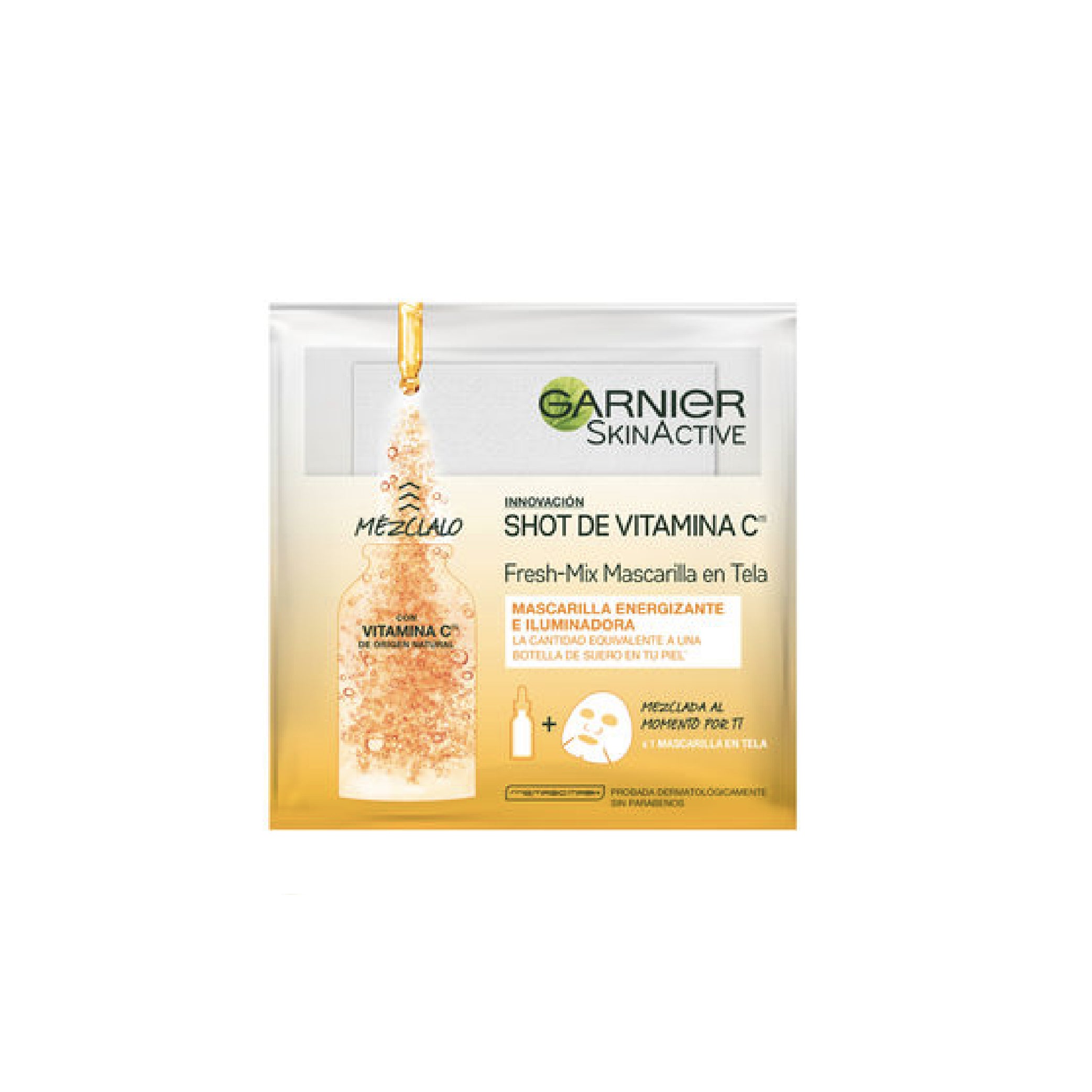 GARNIER SKIN MASC TELA FACIAL SHOT VITC