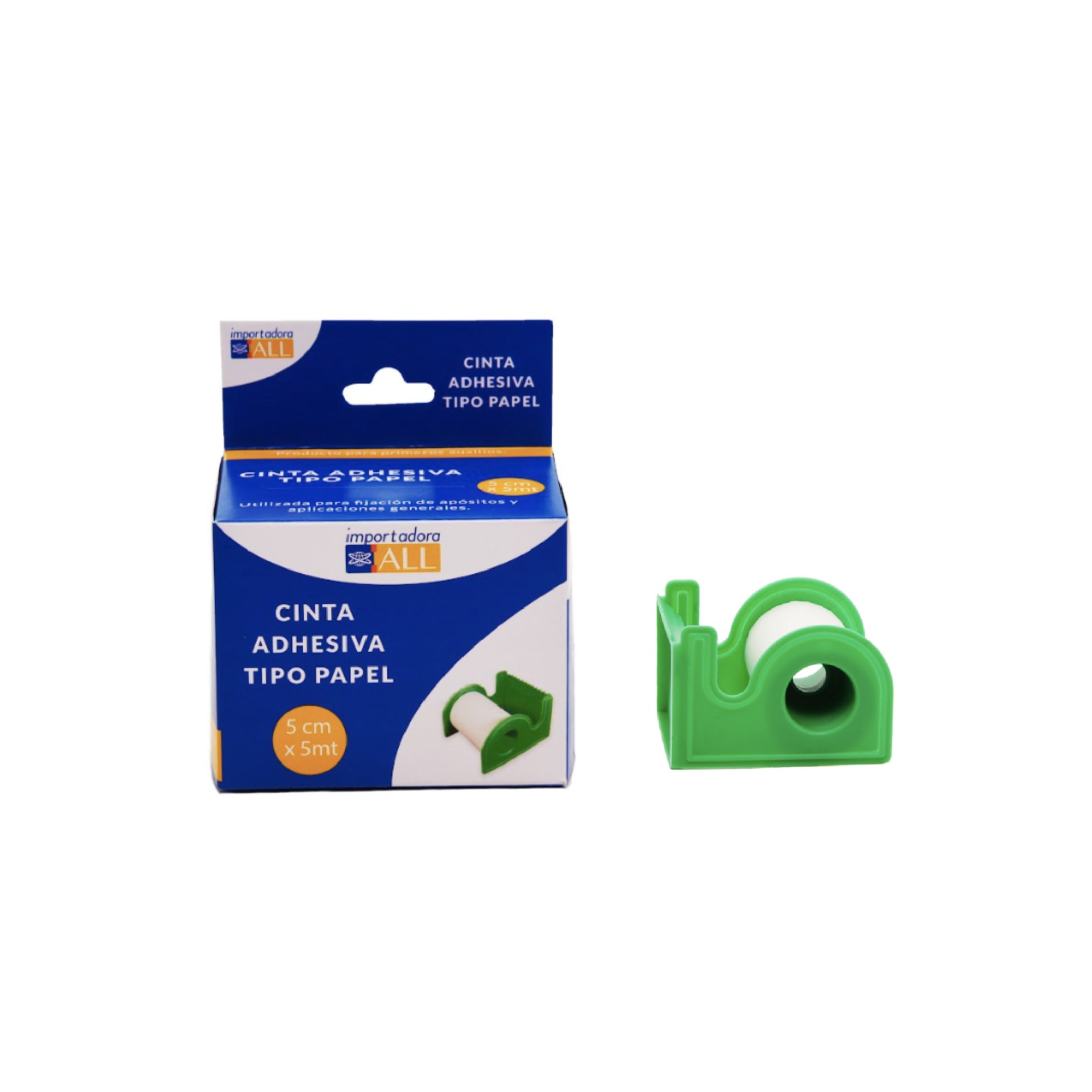 CINTA ADH TIPO PAPEL C/DISP 5CM X5MT X1UNID (HY403)