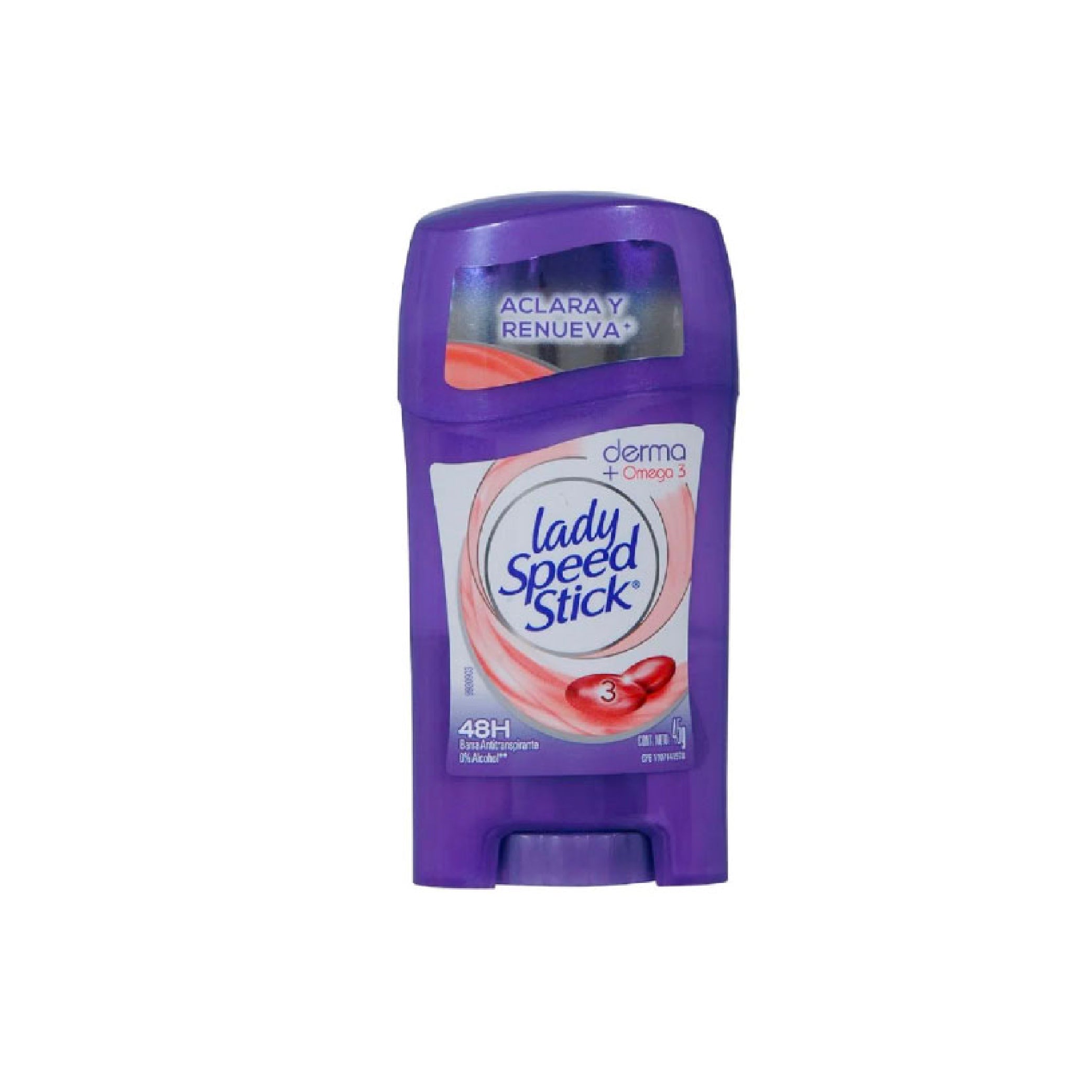 LADY SPEED STICK DESODORANTE BARRA DERMA OMEGA 3 - 48 H x 45g