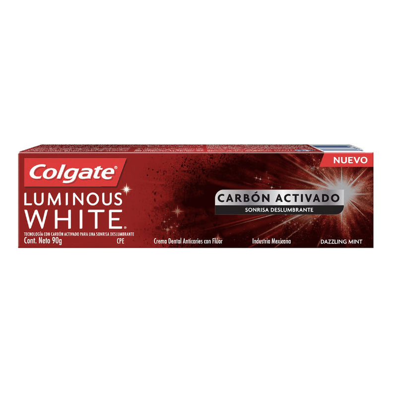 COLGATE PASTA LUMINOUS CARB ACT 90GRS