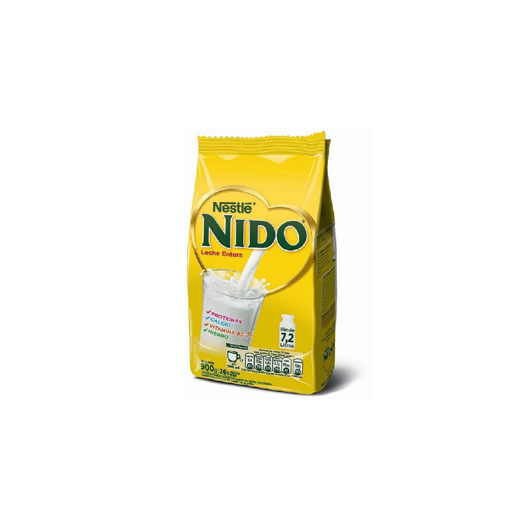 NIDO LECHE ENTERA inst. bolsa X 900 gr