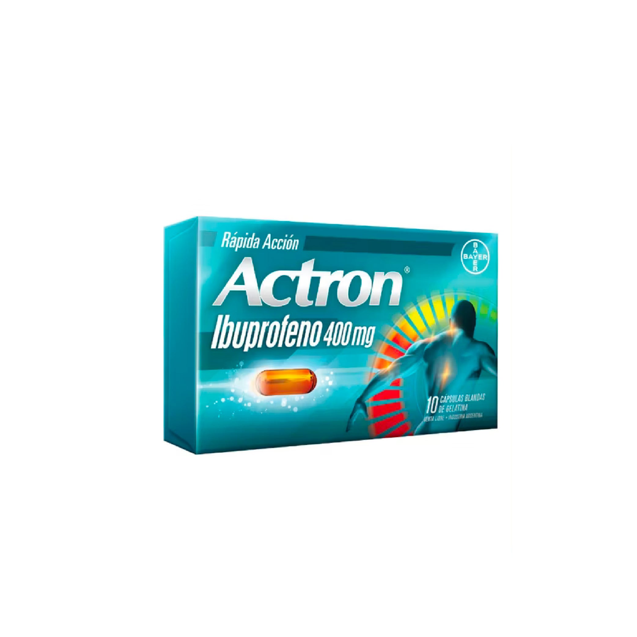 ACTRON 400mg Caps. Blandas x 10
