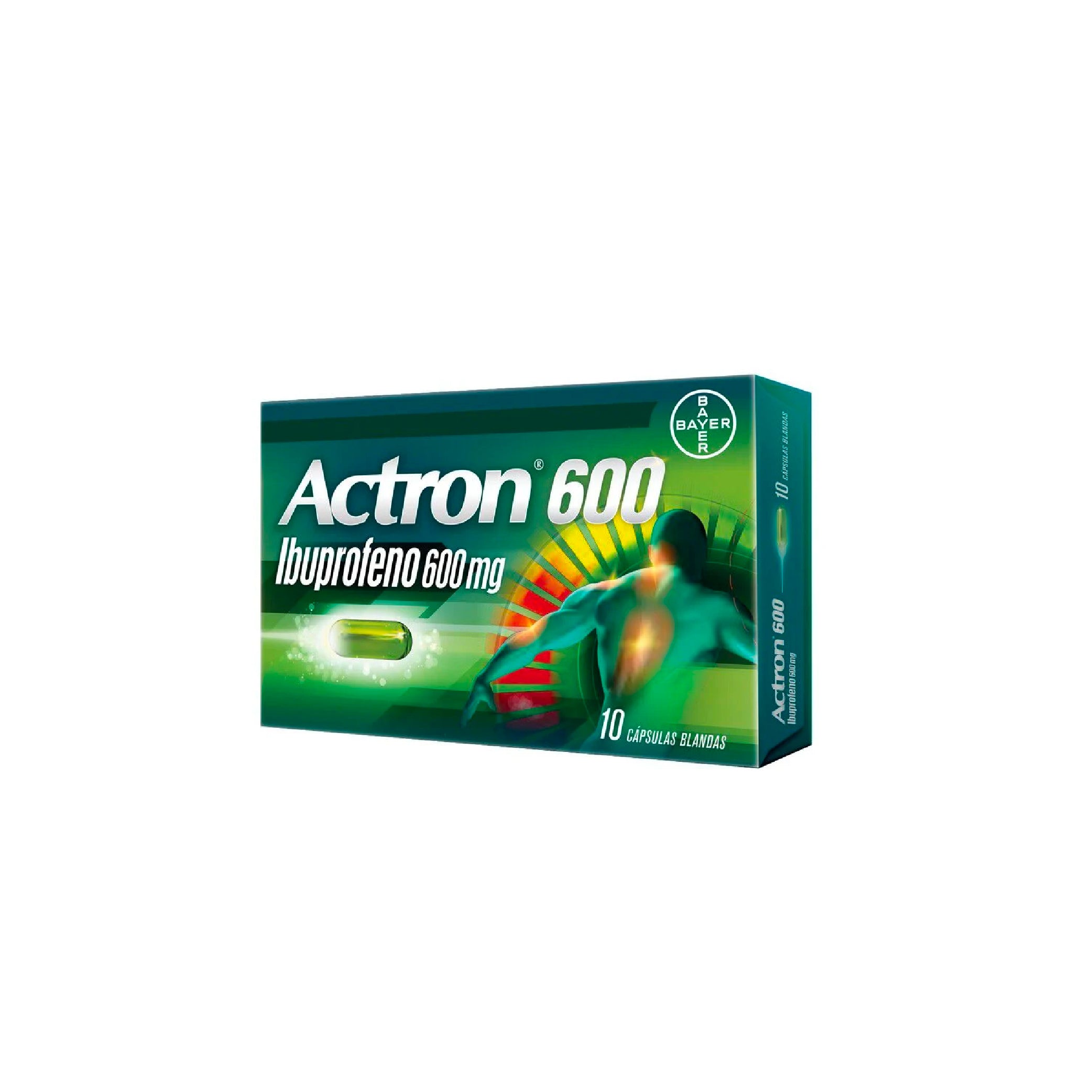 ACTRON 600mg Caps. Blandas x 10