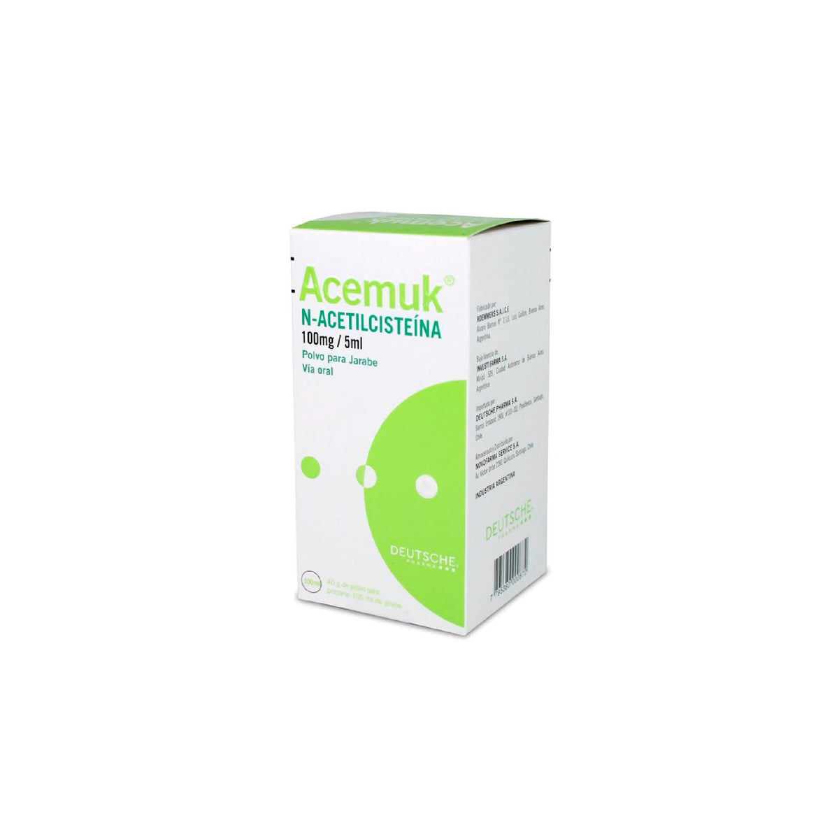 Acemuk Polvo para Jarabe 100mg/5ml