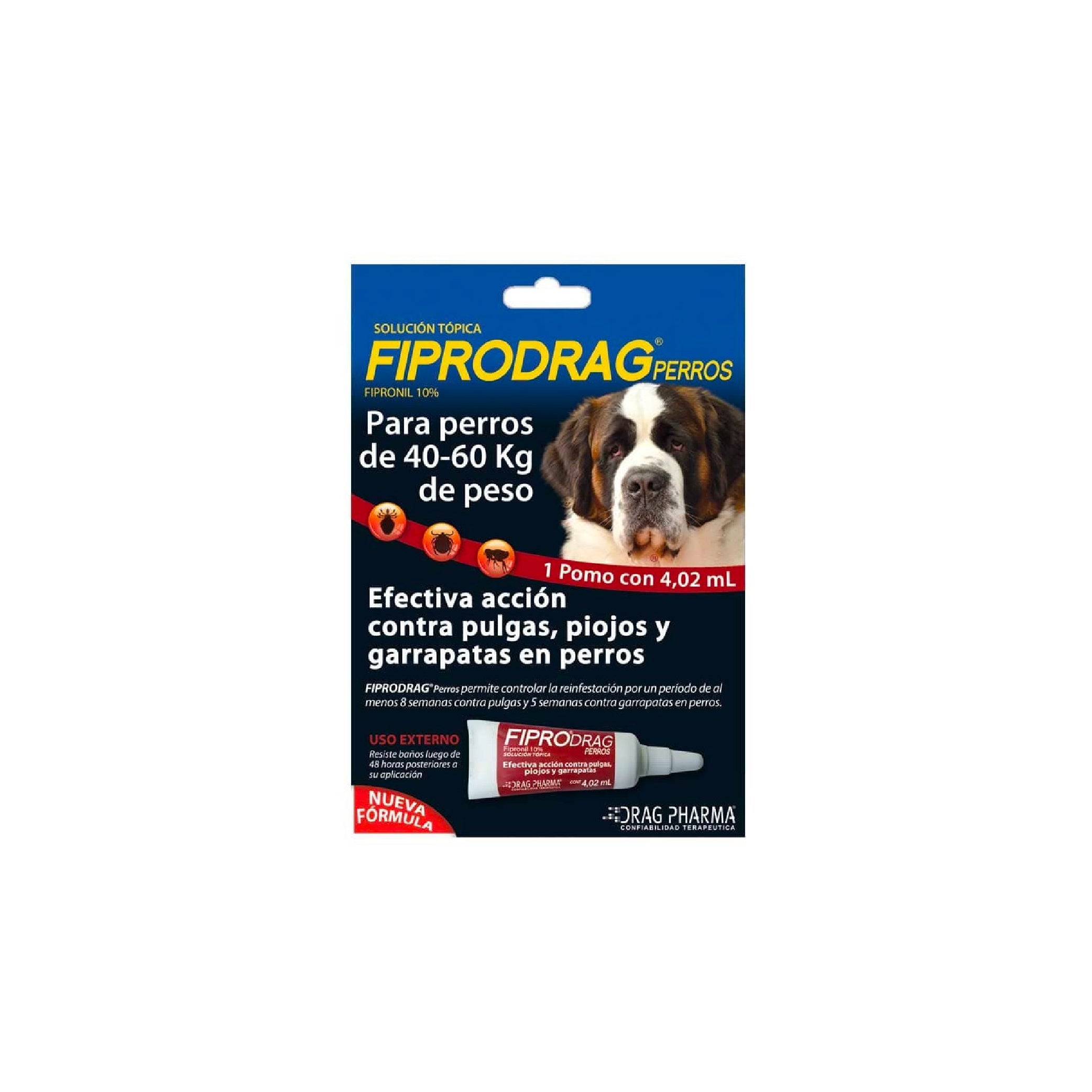 FIPRODRAG PERROS 40KG-60KG 4.02ML