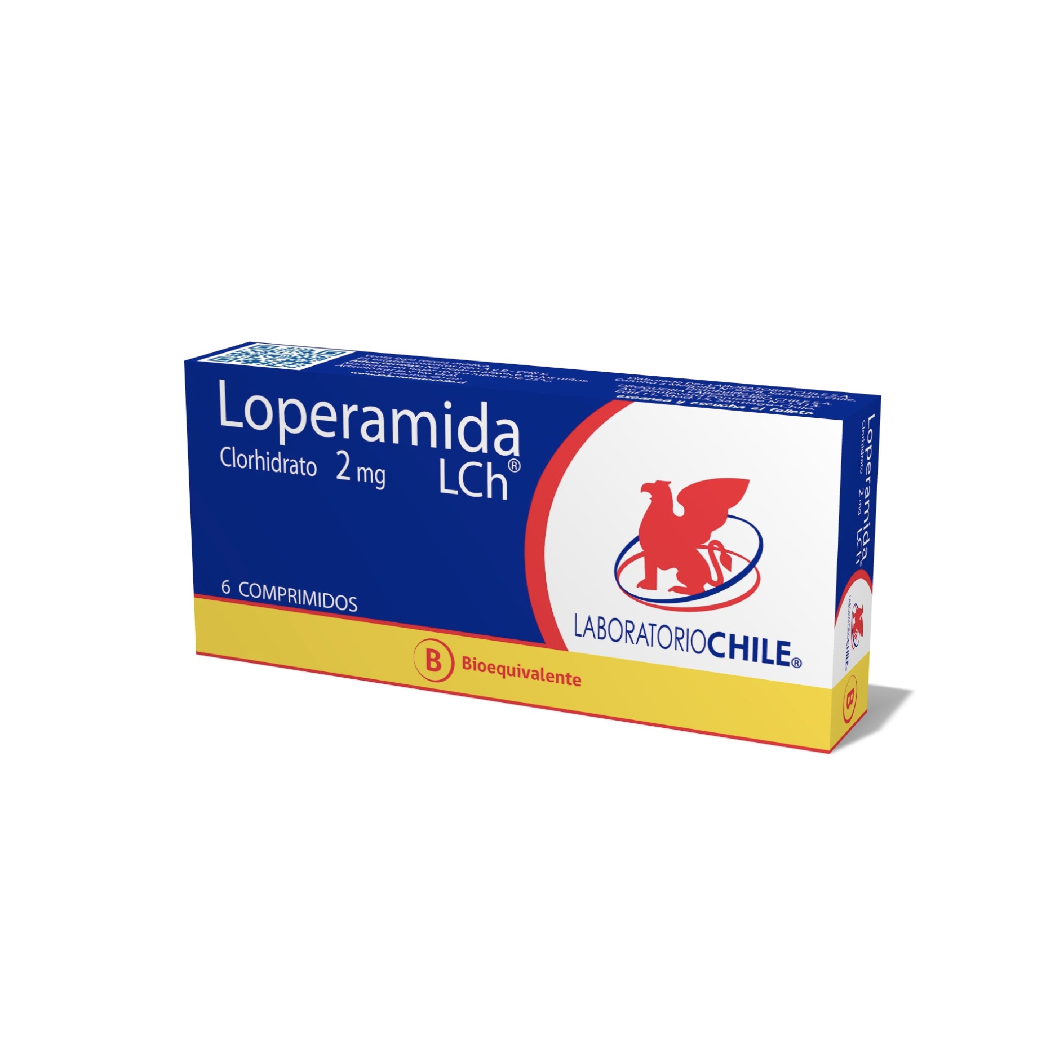 LOPERAMIDA CLORHIDRATO CHILE LAB. 2mg Comp. x 6