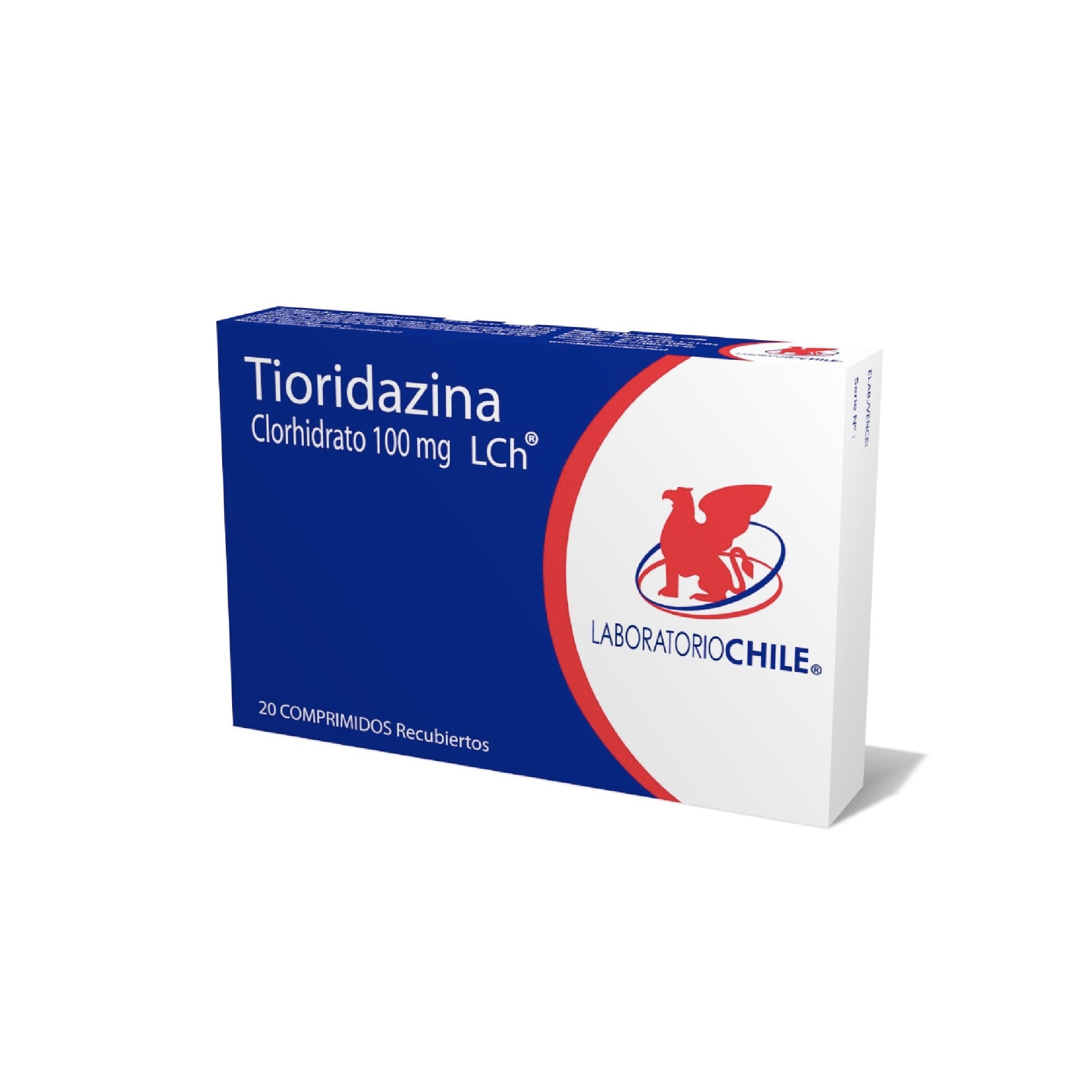 TIORIDAZINA CLORHIDRATO CHILE LAB. 100mg Comp. x 20