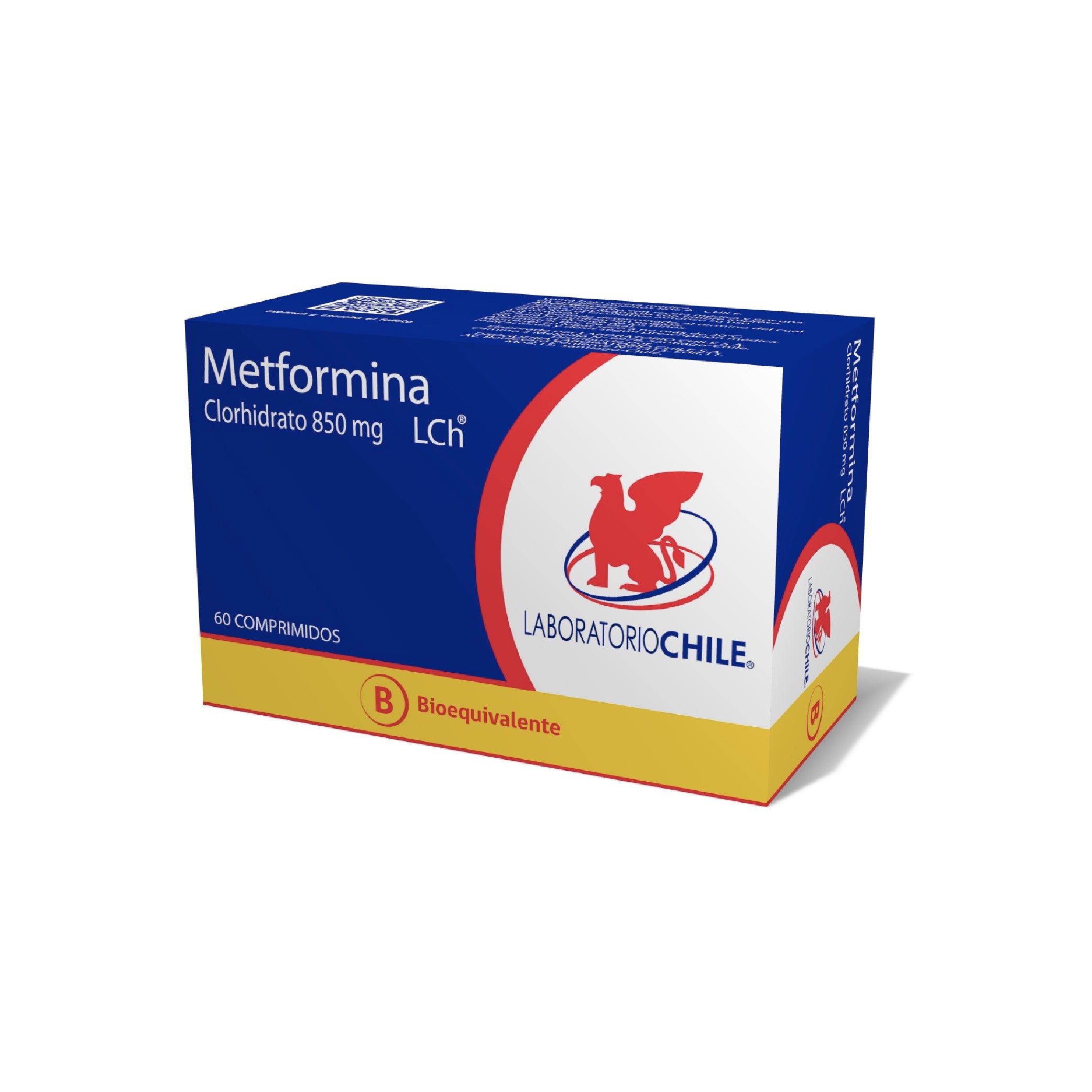 METFORMINA CLORHIDRATO CHILE LAB. 850mg Comp. x 60