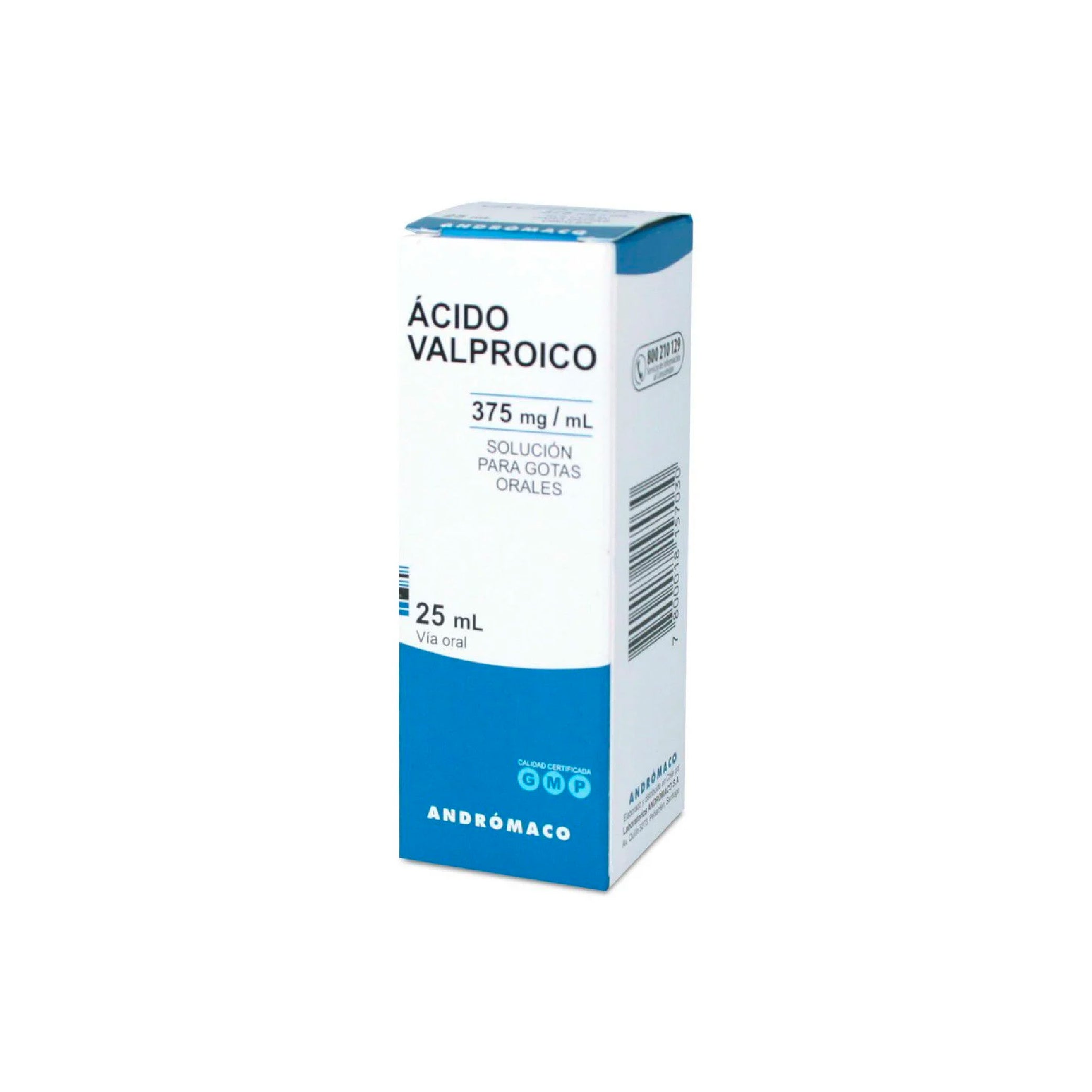 ACIDO VALPROICO ANDROMACO 375mg /ml Gotas x 25ml