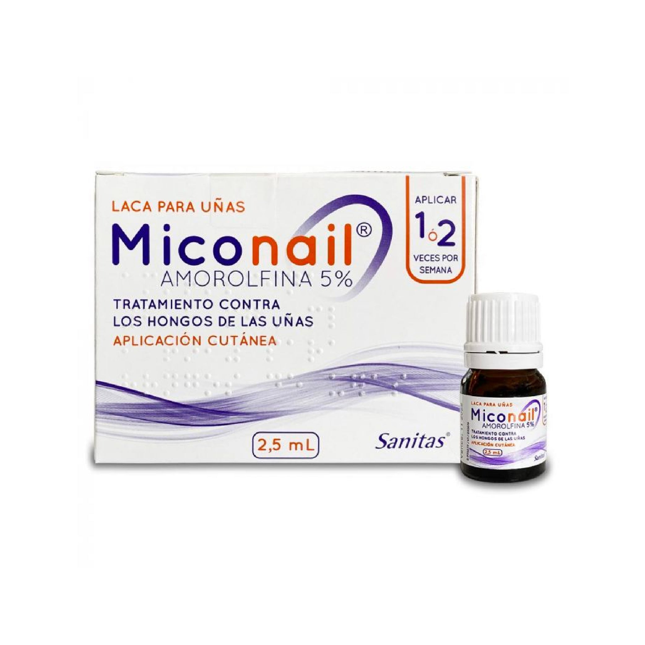 MICONAIL LACA P/UNAS FCO 5% X2.5