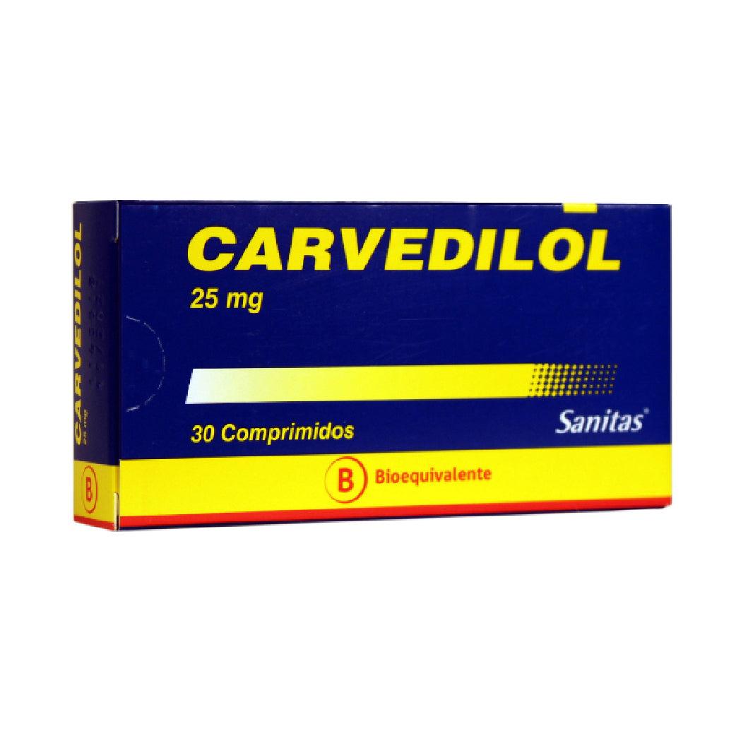 CARVEDILOL SANITAS 25mg Comp. Biranur. x 30