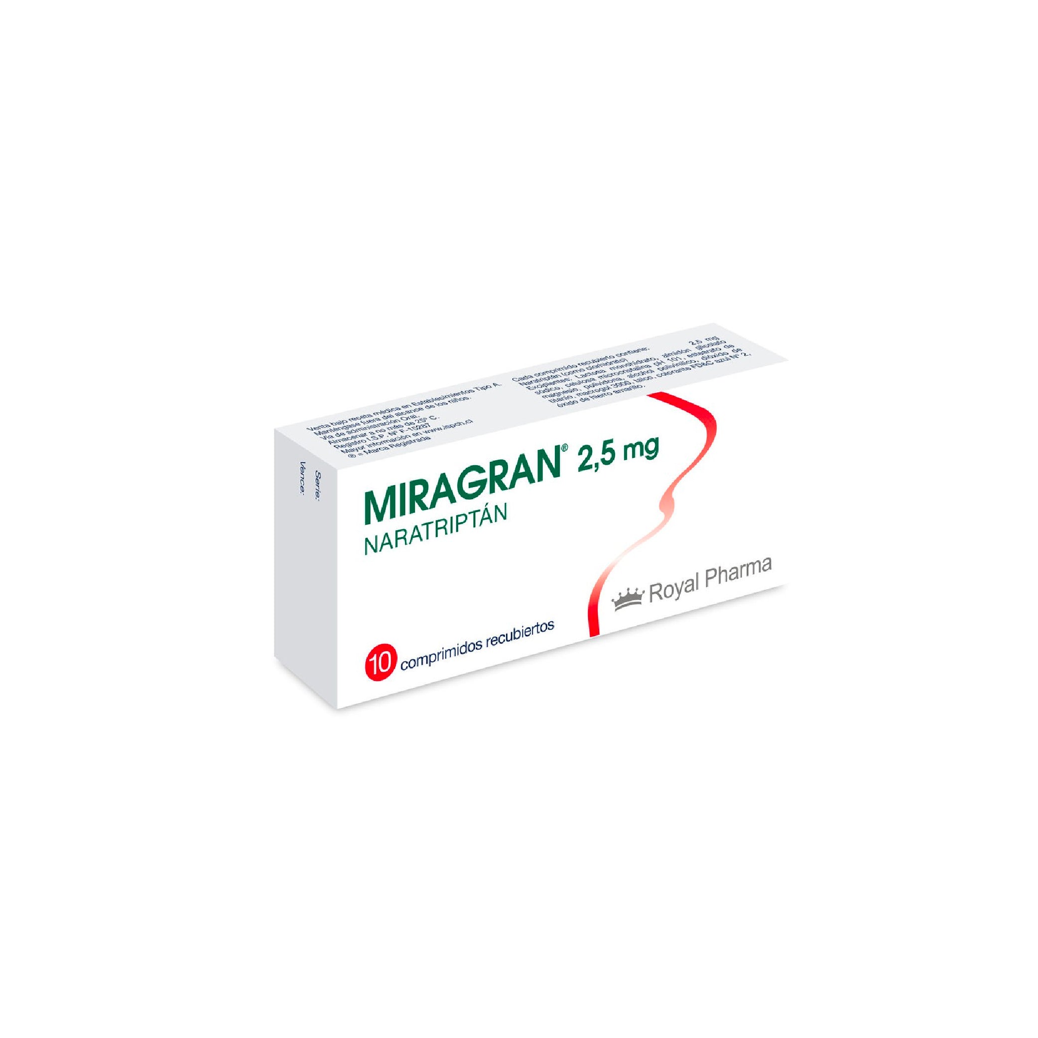 MIRAGRAN COM 2.5MG X10