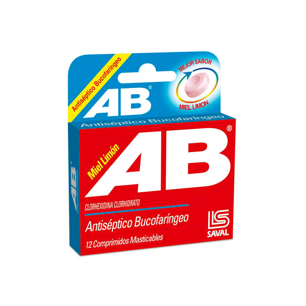 AB Miel Limón "Alivia el dolor de garganta" x 12 comprimidos Masticables