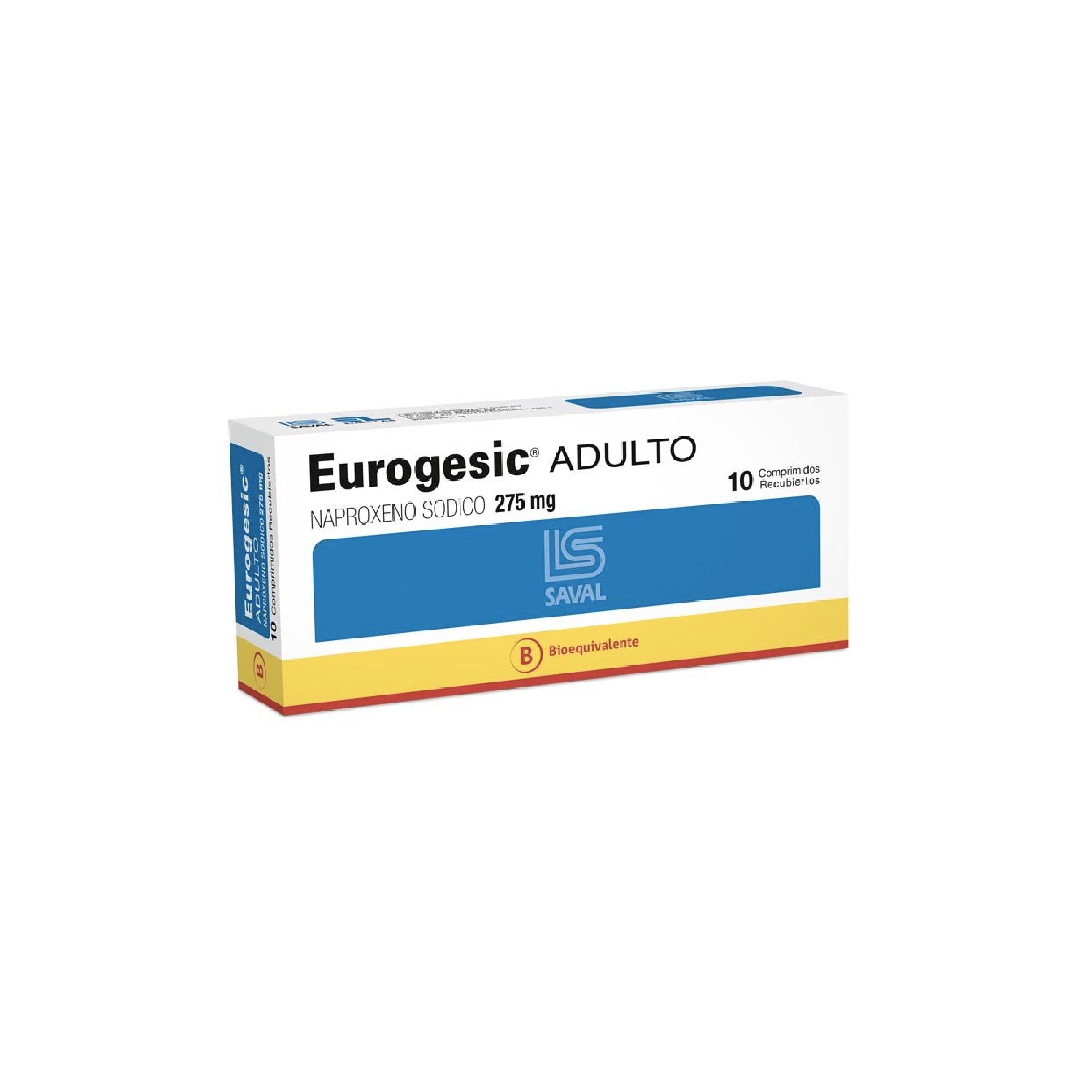 EUROGESIC Ad. 275mg Comp. x 10