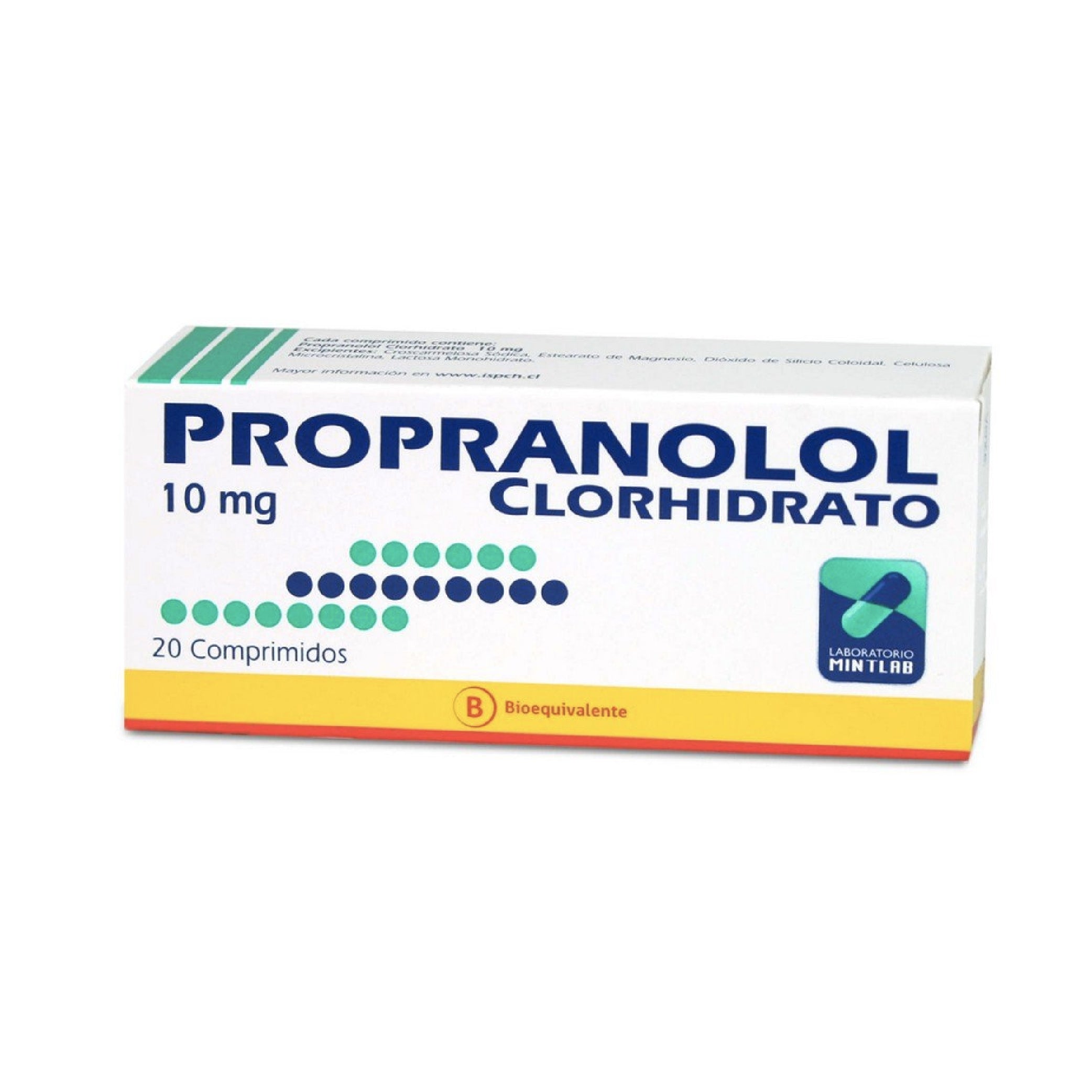 PROPANOLOL MINTLAB 10mg Comp. x 20