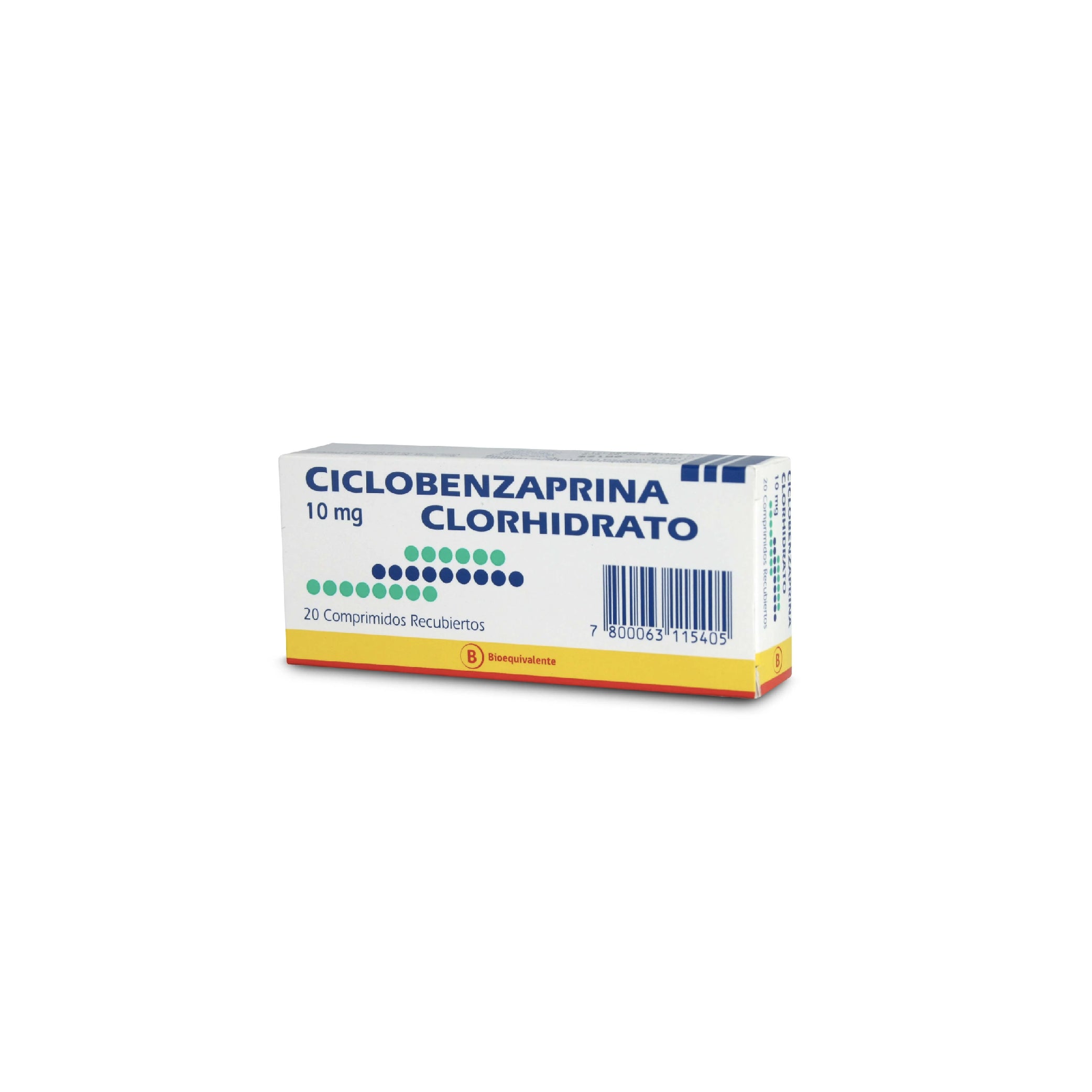 CICLOBENZAPRINA 10 mg comp. X 20