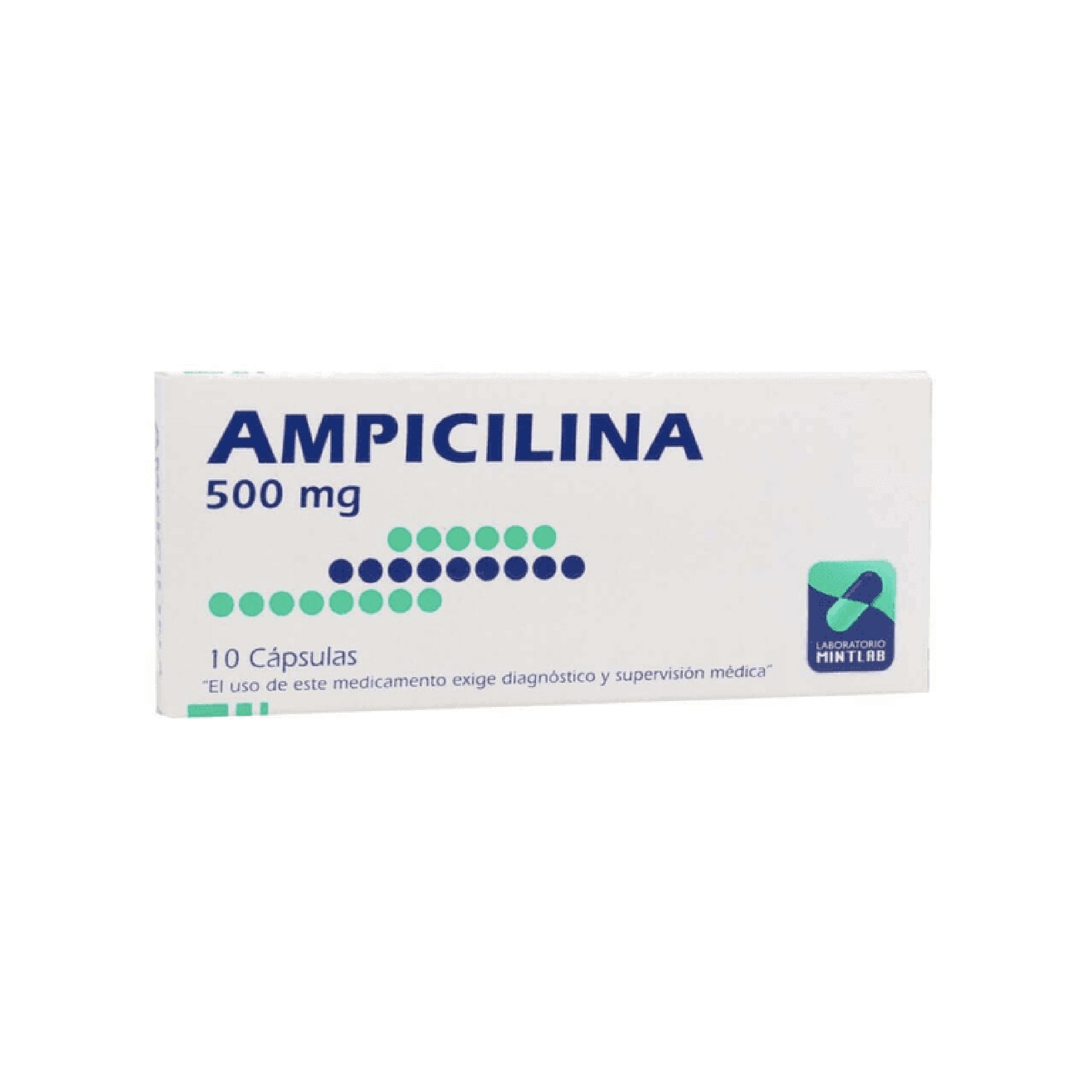 AMPICILINA MINTLAB 500mg Caps. x 10
