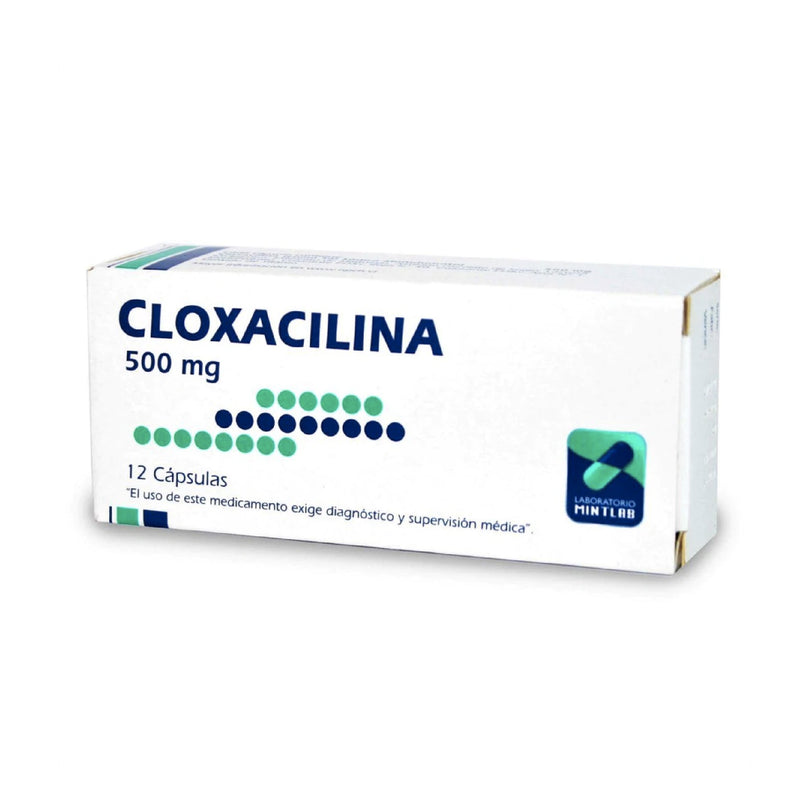 CLOXACILINA MINTLAB 500mg Caps. x 12