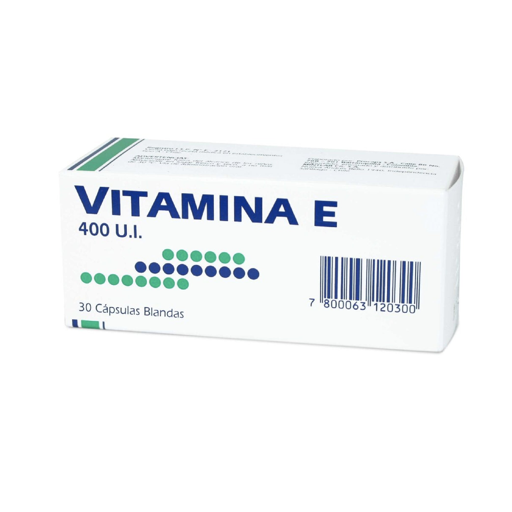 VITAMINA E MINTLAB 400UI Caps. Blandas x 30