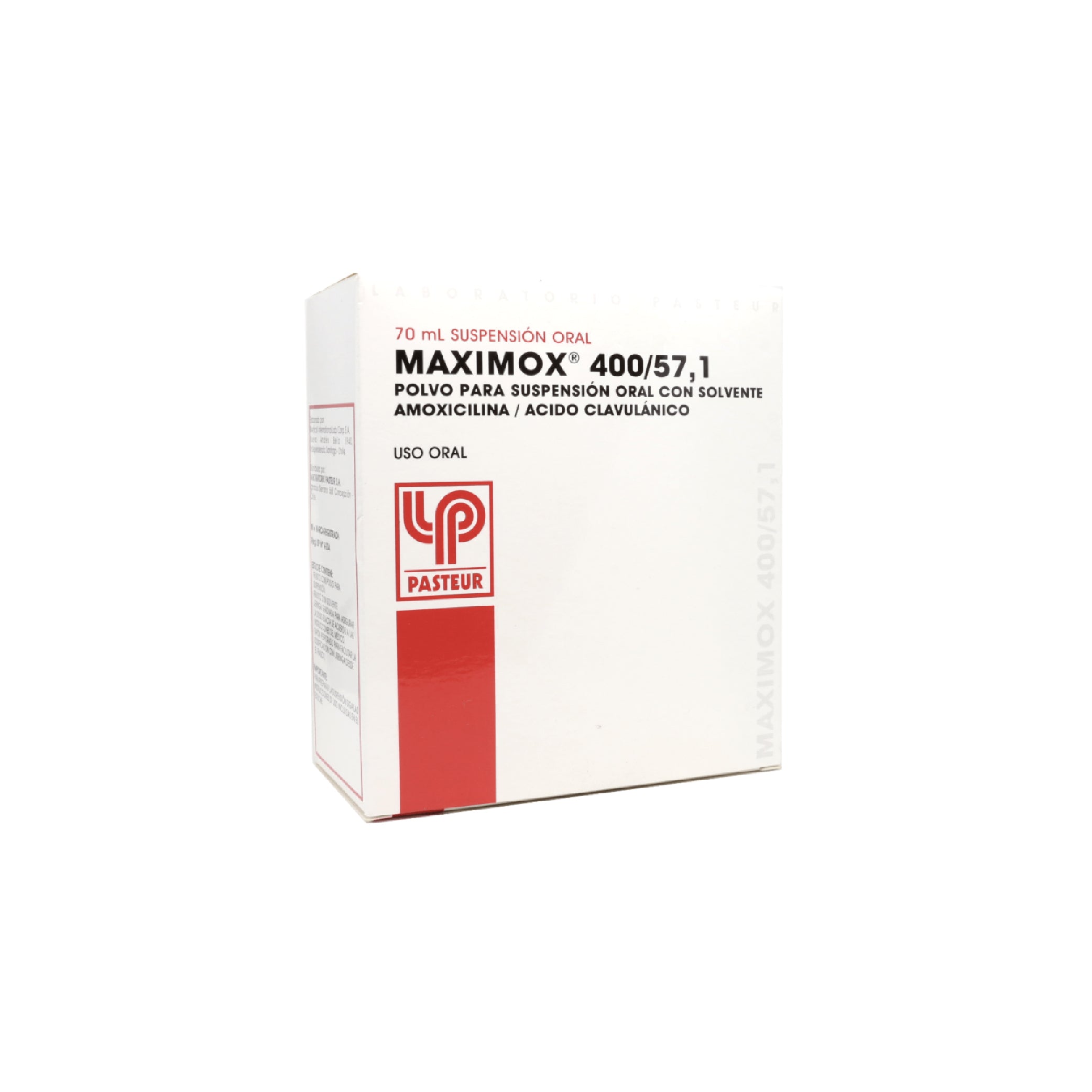 MAXIMOX 400 /57.1mg Oral Polvo p/ Susp. x 70ml c/Solv.