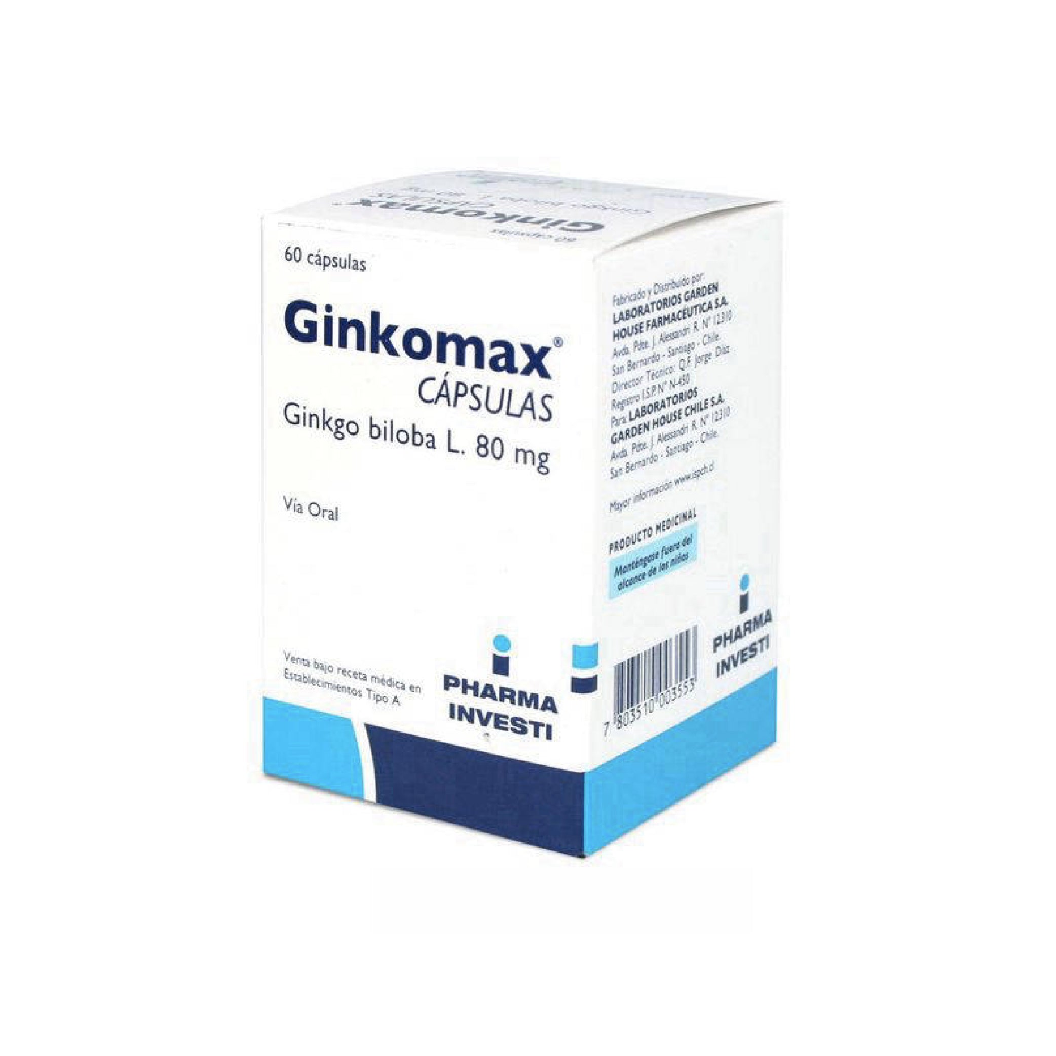 GINKOMAX 80mg Caps. x 60