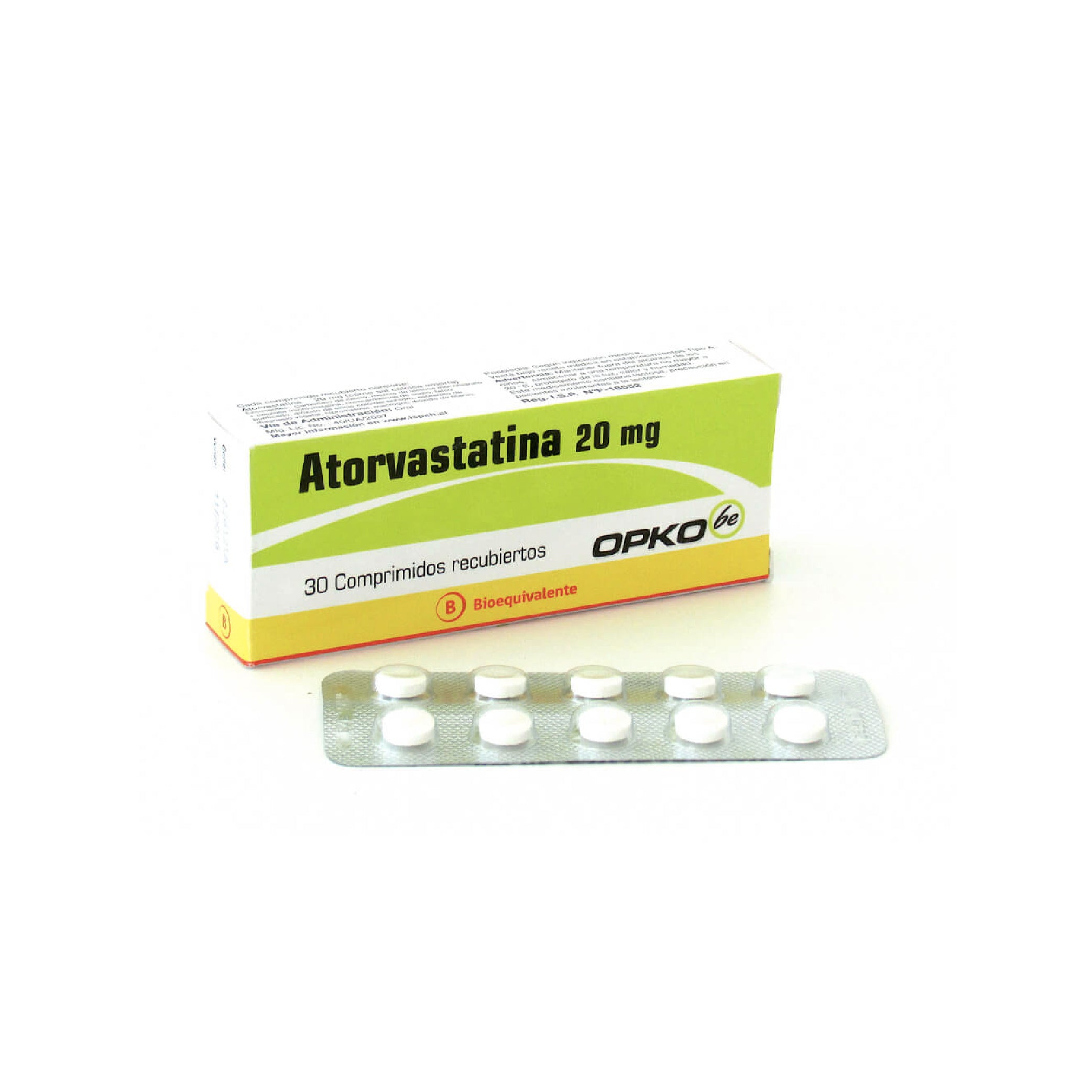 ATORVASTATINA 20mg Comp. Rec. x 30