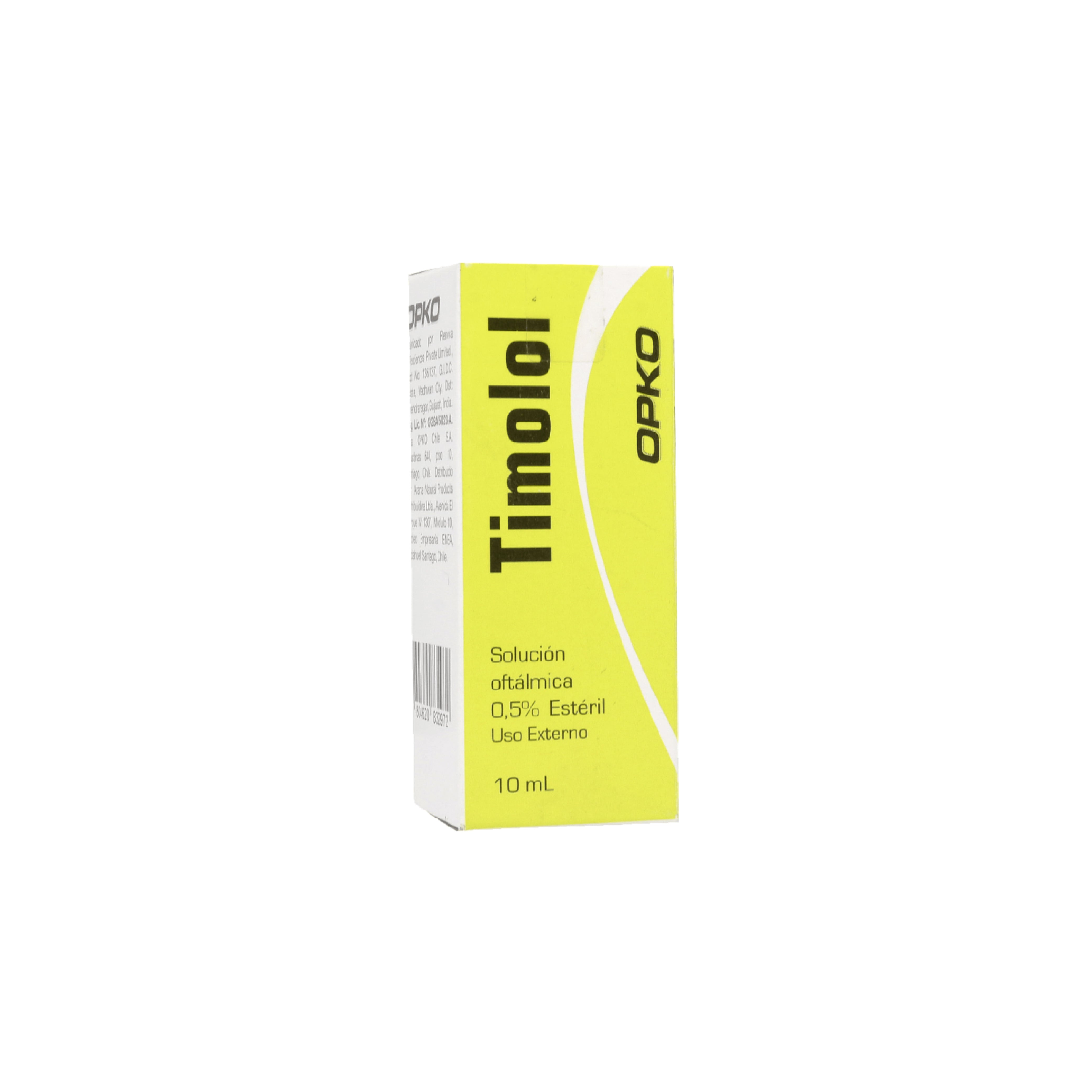TIMOLOL OPKO CHILE 0.5% Fco. Colir. x 10ml