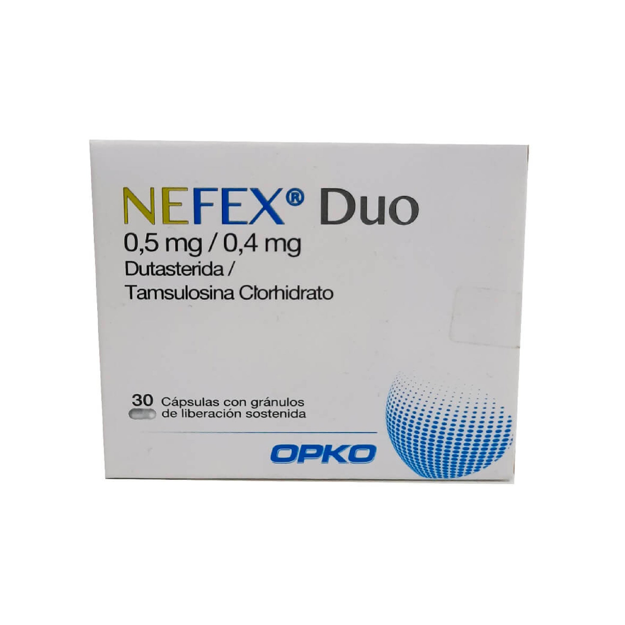 NEFEX DUO 0.5mg/0.4mg caps. x 30
