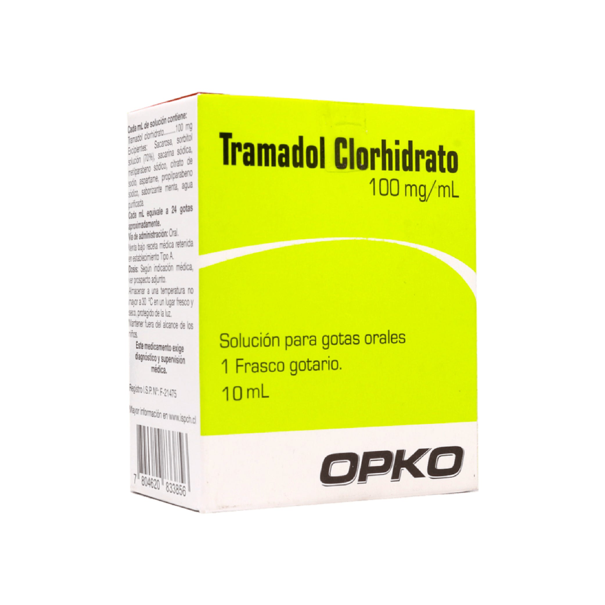 TRAMADOL 100mg/ml gotas x 10ml