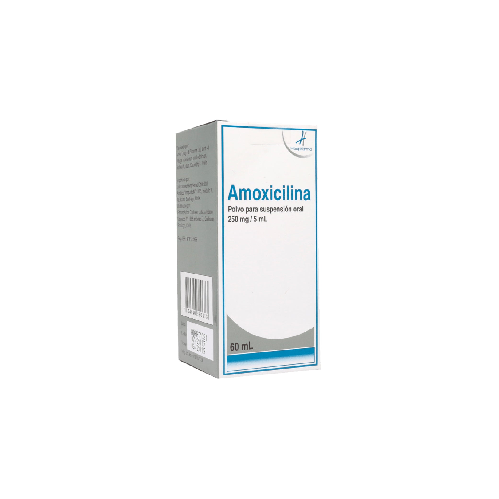 AMOXICILINA 250mg/5ml Susp. Oral x 60ml