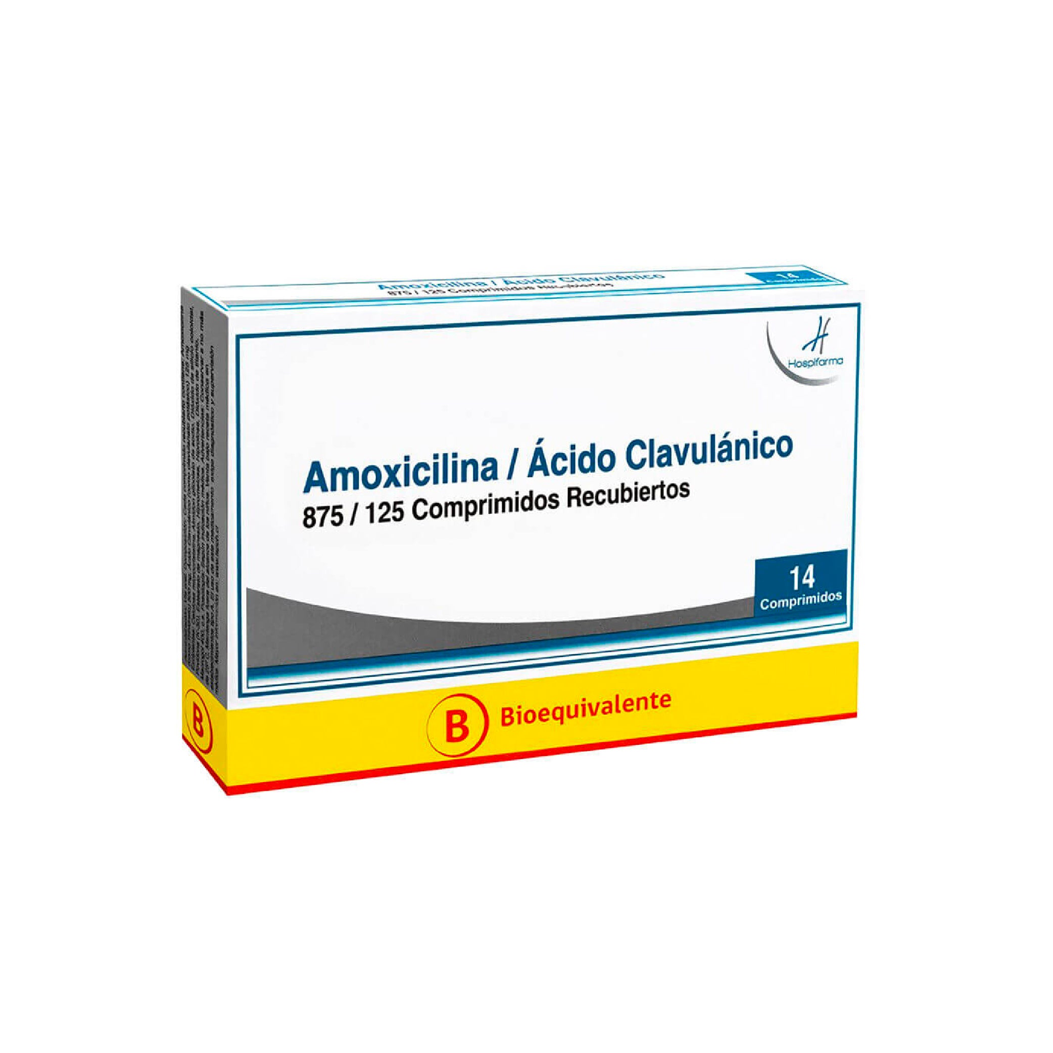 AMOXICILINA/AC.CLAVULÁNICO 875mg/125mg comp. x14