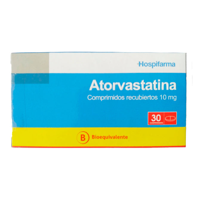 ATORVASTATINA 10mg Comp. Rec. x 30