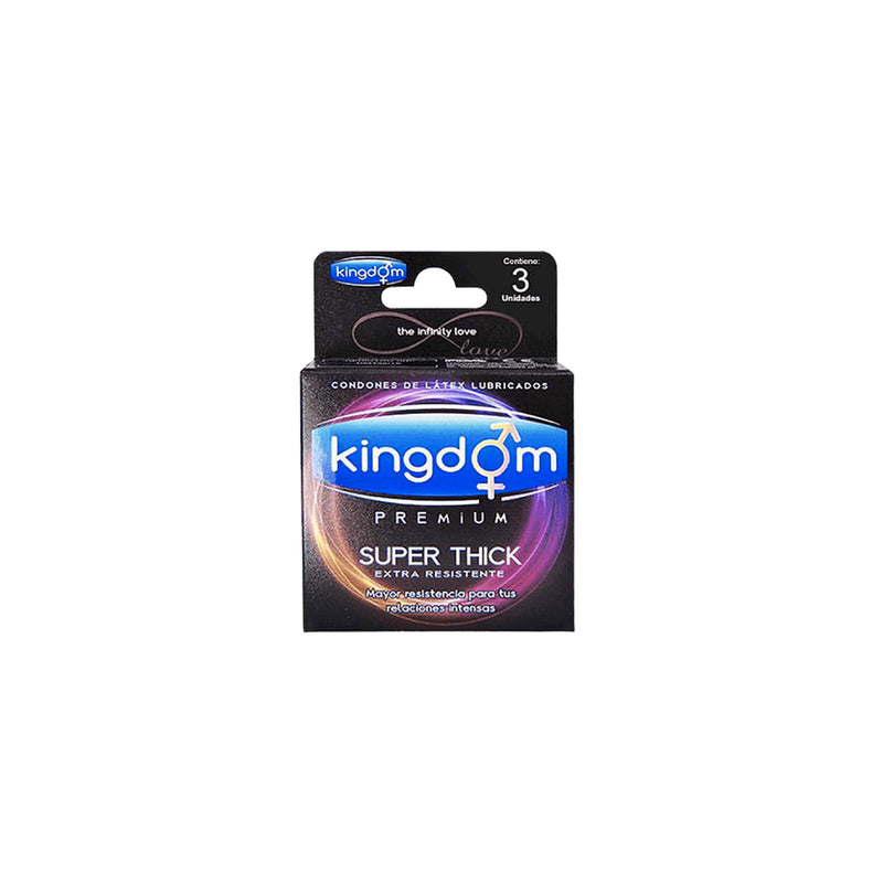 PRESERVATIVO KINGDOM SUPER RESISTENTE (S. THICK) X3