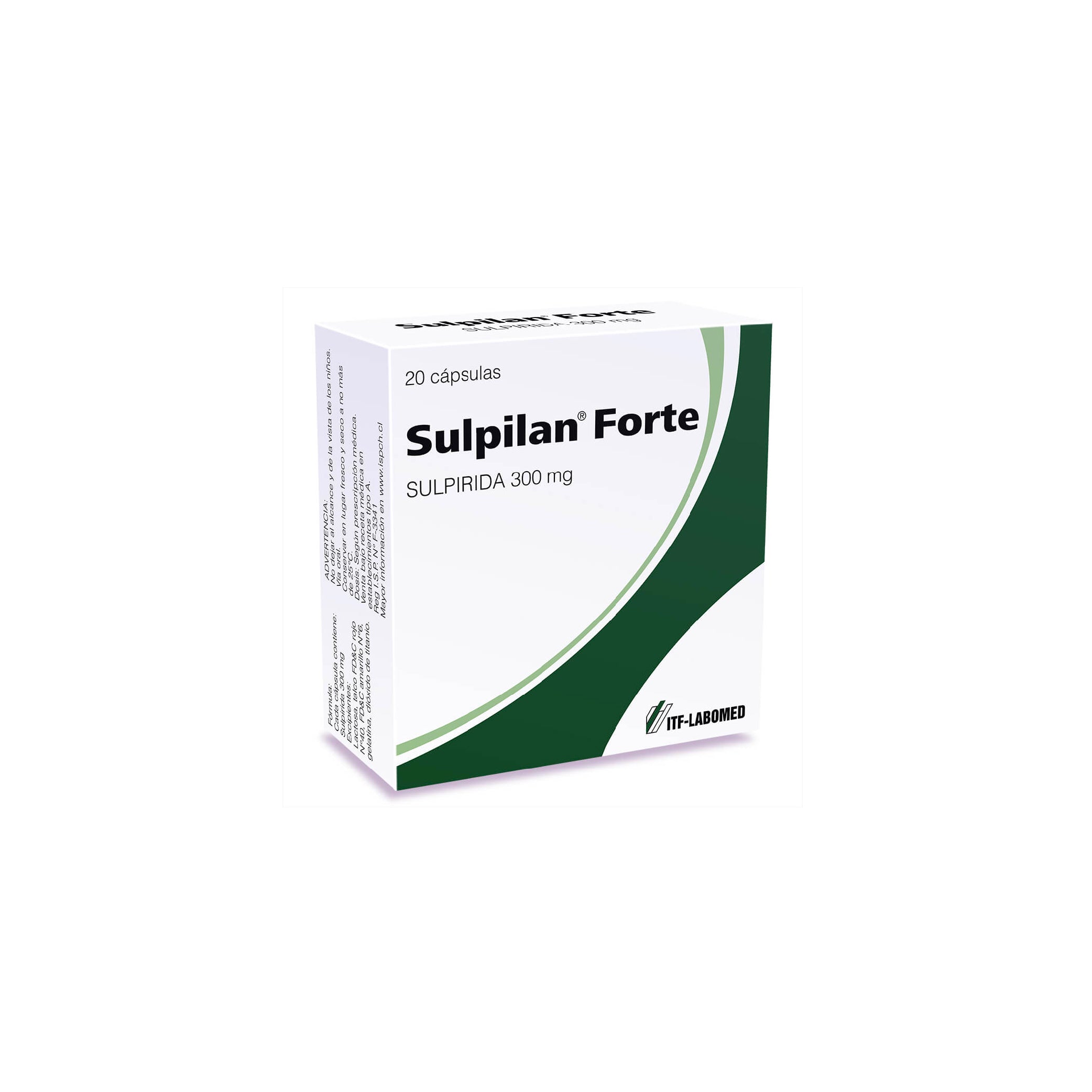 SULPILAN FORTE 300mg Caps. x 20
