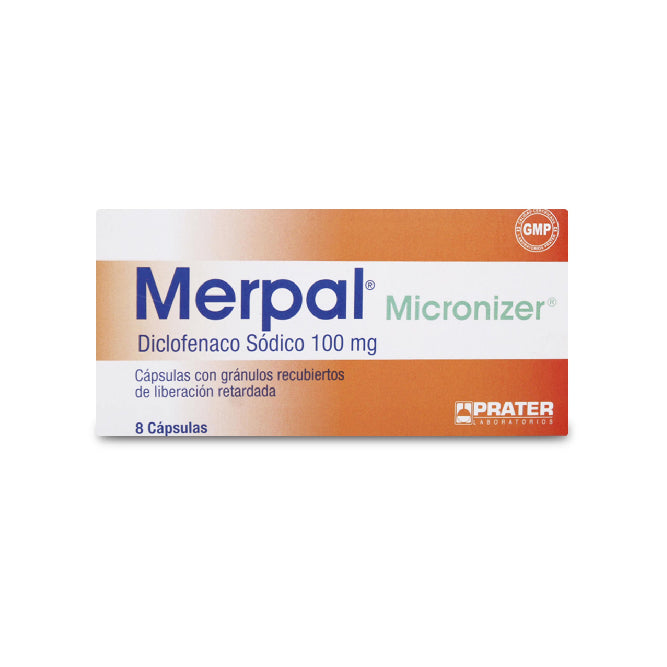MERPAL MICRONIZER LP 100mg Caps. c/Microgr. x 8