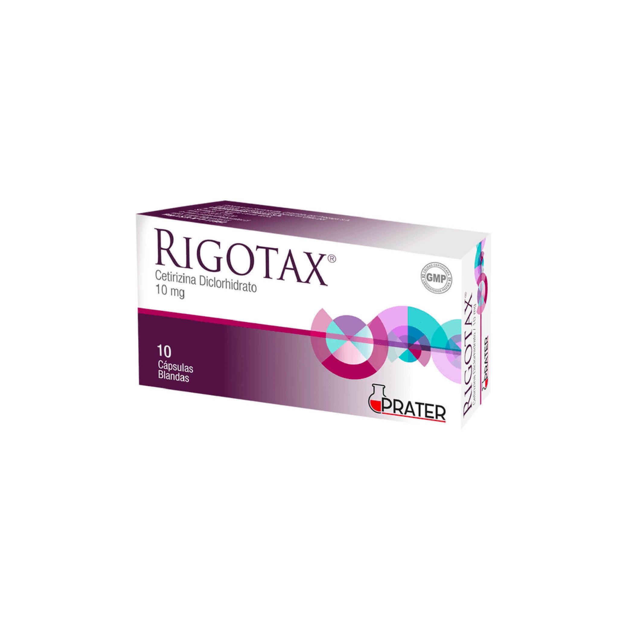 RIGOTAX 10mg Caps. Blandas x 30